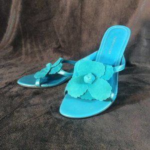 Naturalizer Floral Turquoise Sandals